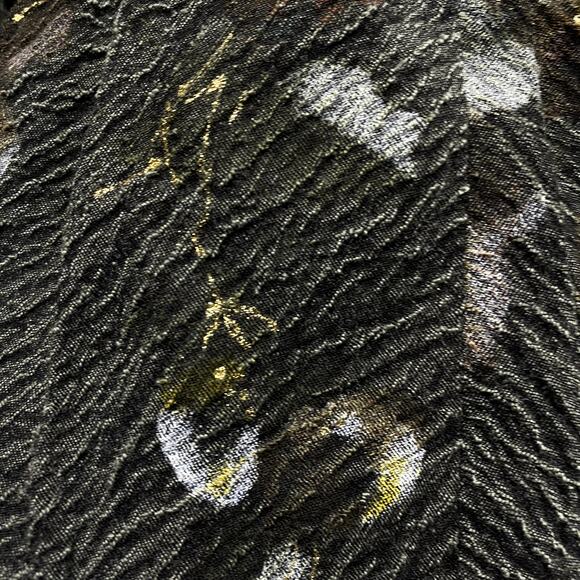 People Like Frank Womens Size S Gold Detail Crinkle Blazer - Picture 4 of 7